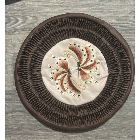 Vintage Bundle Handmade Korean Patchwork Floor Cushion Cover Throw Pillow Satin - Picture 3 of 16